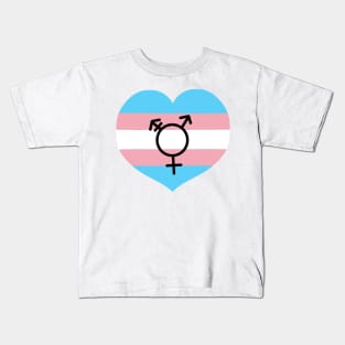Transgender flag and symbol Kids T-Shirt